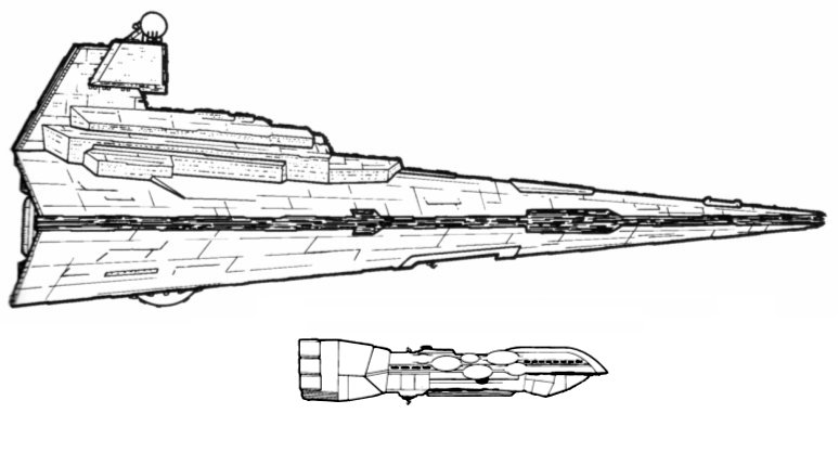 Сравнительные размеры Dreadnaught-а и Imperial Star Destroyer-а